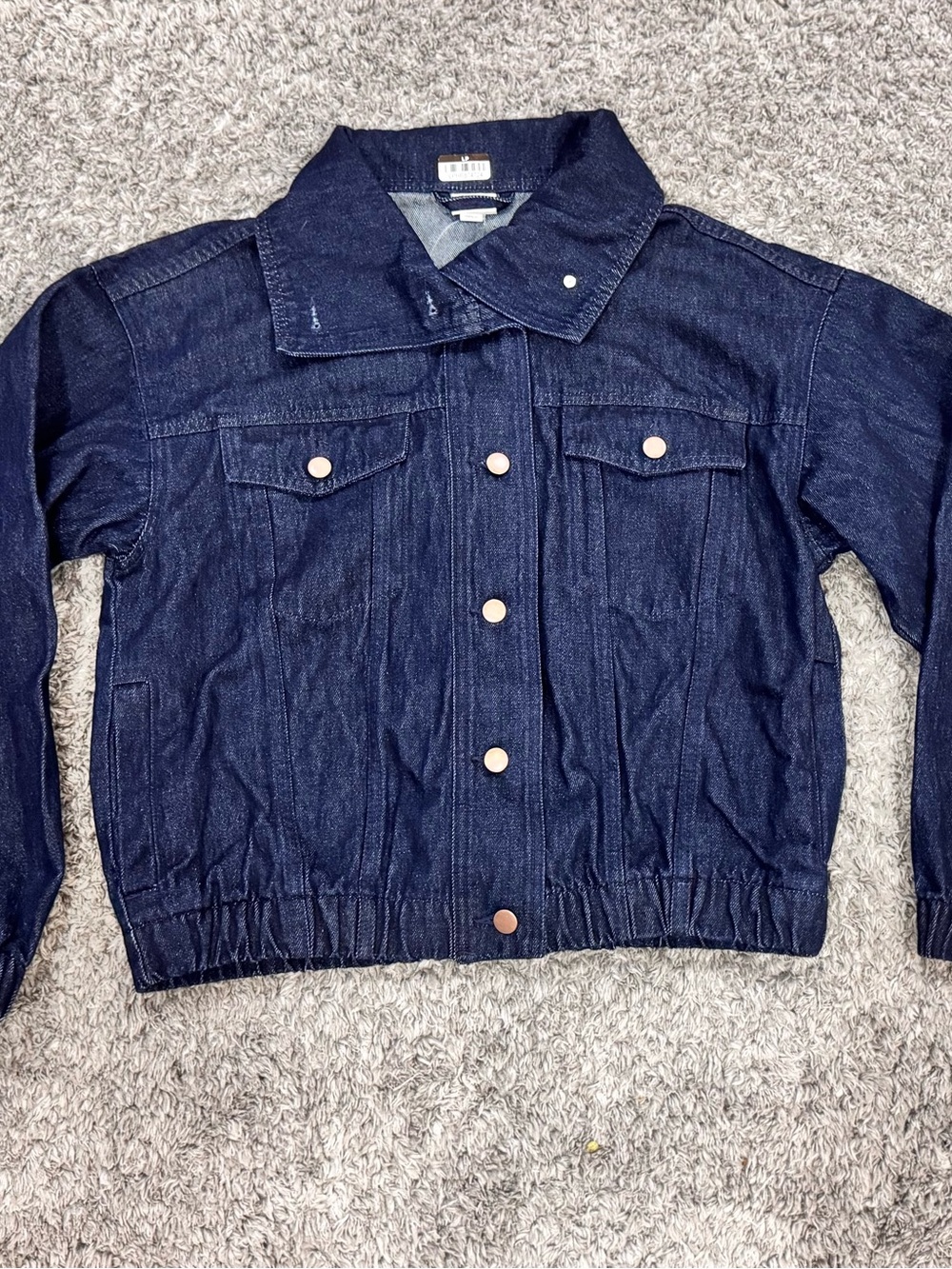a new day Dark Blue Denim Jean Jacket